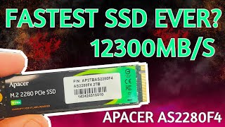 INSANE SPEEDS FROM THE GEN 5 APACER AS2280F4 NVME DRIVE [upl. by Annelise]