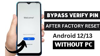 How to Bypass Verify Pin after a factory reset 2023Verify Your Account This Device Was Reset [upl. by Merideth]