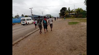 Taking A Walk In amp Around the Mining Township of Kiunga  Western Province  Papua New Guinea [upl. by Airdnahc]