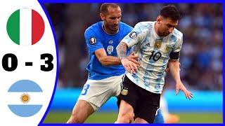 Italy vs Argentina Finalissima 2022 Highlight and All Goal  Hasil Bola Tadi Malam 2022 [upl. by Enidlareg823]