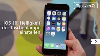 iOS 10 Die Helligkeit der Taschenlampe mit 3D Touch einstellen [upl. by Neelrak]