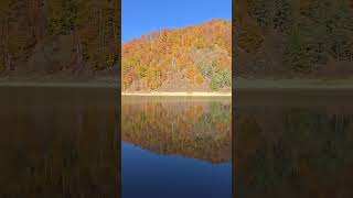 Cel mai mare lac carstic din Romania  Iezerul Ighiel nature shortvideo shorts short share [upl. by Ecnerat]