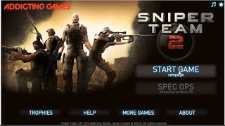 SNIPER TEAM 2 GAMEPLAY  FREE ONLINE GAME [upl. by Eihcir550]