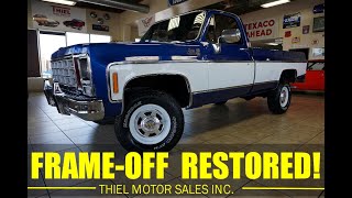 1980 GMC K2500 4X4 FRAMEOFF RESTORED V8 AUTOMATIC FOR SALE  WWWTHIELMOTORSCOM [upl. by Selway158]