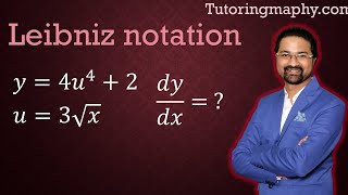 Find dydx using Leibniz notation for chain rule [upl. by Verlie]