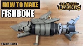 How to make Arcane Jinx Rocket Launcher Fishbones from the game League of Legends  Cosplay Tutorial [upl. by Shayne659]