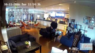 Hikvision H265  H265 vs H265 poco movimiento cafetería 2 [upl. by Ardnoel]