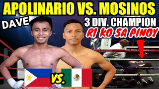 2023 APOLINARIO VS MOSINOS  3 DIV WORLD CHAMPION R1 KO KAY APOLINARIO [upl. by Hildy]