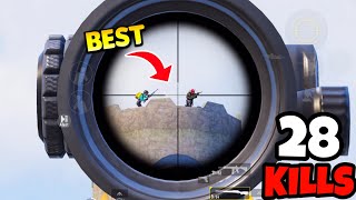 Best Place For Sniping in BGMI • 28 KILLS • BGMI Gameplay [upl. by Leahcimsemaj]