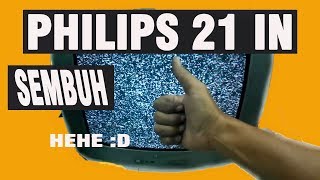 Cara Memperbaiki TV Philips 21 In Mati Standby [upl. by Adne]