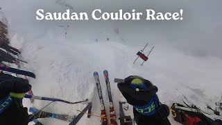 Whistler Blackcomb  Saudan Couloir Race [upl. by Etteragram]