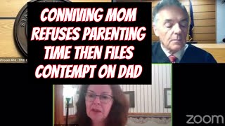 Conniving Mom Refuses Parenting Time Then Files Contempt On Dad At Custody Modification Court [upl. by Irual]