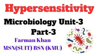 Hypersensitivity in UrduHindi  microbiology New Lecture  Chap 3 Part3 Important MCQS Pattern [upl. by Sipple]