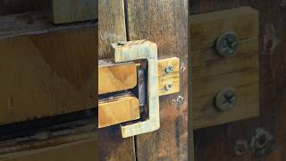 Simple idea with gate latch lock  wood lock  DIY  Craft design [upl. by Taam]