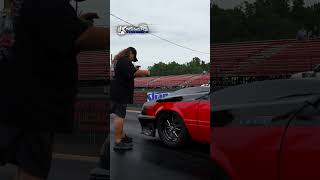 Dave Fiscus making a smooth lap in Yellow Bullet Testing dragracing mustang turbo v6 [upl. by Llehcor]