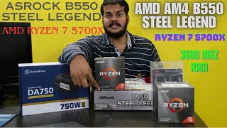 ASRock B550 Steel Legend Unboxing full review and Explanation Build [upl. by Tavy]