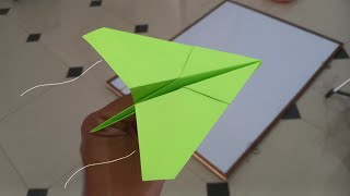 Make a PAPER AIRPLANE EASY  TRIANGLE PLANE  Best paper airplane  origami paper plane [upl. by Adnohsak]