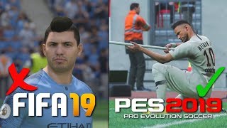 9 THINGS THAT ARE BETTER IN PES 2019 THAN FIFA 19 [upl. by Boycey]