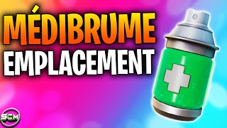 UTILISER UNE MÉDIBRUME EN GLISSANT FORTNITE EMPLACEMENT MÉDIBRUME FORTNITE GUIDE QUÊTE FORTNITE [upl. by Etnovahs279]