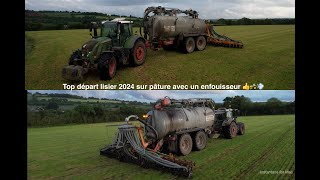 Lisier 2024 Top départ avec lETA Pinabel au lisier avec un enfuisseur a disque🍀🚜💨 [upl. by Otrepur968]