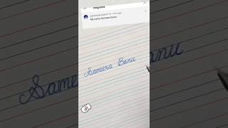 name font in cursive cursivealphabet cursivewriting [upl. by Dreher]