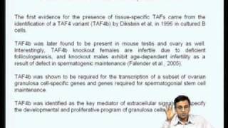 Mod01 Lec03 Diversity in general transcription factors [upl. by Nitsed]