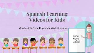 Spanish Learning Videos Mix  Days of the Week in Spanish  Months of the Year in Spanish amp More [upl. by Anivle881]