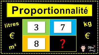 🟡 Calculer facilement une quatrième proportionnelle Produit en croix  MATHS LA SIMPLICITE [upl. by Atims928]