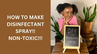 HOW TO MAKE EASY DIY DISINFECTANT SPRAY RECIPE [upl. by Nosyt]