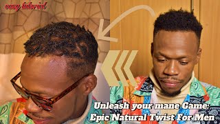 Unleash Your Mane Game Epic Natural Hair Twists for Men [upl. by Berlin]