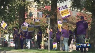 SEIU protest Board of Supervisors budget meeting [upl. by Alyehc]