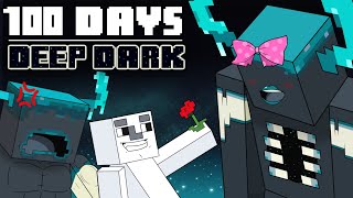 100 Days Minecraft DEEP DARK [upl. by Bakki]