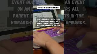 Event Bubbling in JavaScript Simplified coding reactjsinterviewquestions javascriptinterview [upl. by Enaenaj]