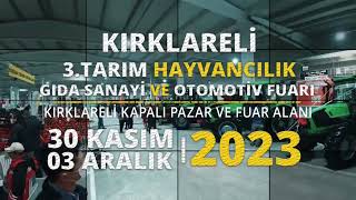 Kırklareli Tarım Fuarı 2023 [upl. by Ailaht32]