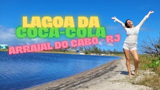 Uma lagoa com água da cor de COCACOLA em ARRAIAL DO CABO  RJ  PRAIA DO PONTAL  LAGOA VERMELHA [upl. by Nav]