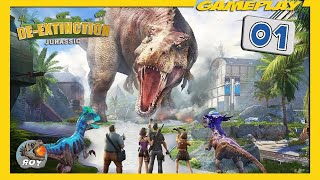 NOUVEAU JEU MOBILE DINOSAURES ► DEEXTINCTION 01  royleviking [upl. by Arok]