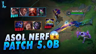 Akhirnya Asol Dr Mundo Sett Nerf  Akali Gragas Lucian Samira Buff  Patch Note Wild Rift 50 [upl. by Negeam148]