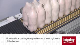 Intralox Packer to Palletizer Accumulation [upl. by Sirahc]