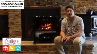 Dimplex OptiMyst free standing electric stove product review [upl. by Odnam656]