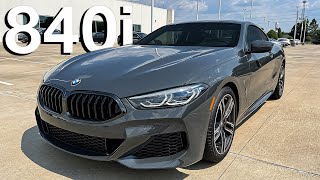 2022 BMW 840i Coupe in Dravit Grey Walkaround Review  Exhaust Sound [upl. by Greenebaum]