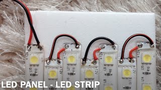 DIY LED PANEL  LED STRIPS 600 LEDs  5050  DIY [upl. by Avir934]