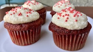 Mini Red Velvet Cupcakes Without Cream Cheese [upl. by Roswell]