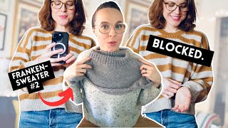 A NEW SWEATER IS BORN and BLOCKING MAKES ALL THE DIFFERENCE  The Knitting Podcast [upl. by Delano]