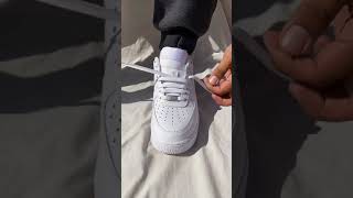 Different Ways to Tie Nike Air Force 1 Shoelace Tutorial [upl. by Alyled]