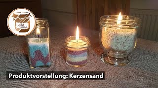 Kerzen selber machen  im Glas mit Kerzensand [upl. by Anar545]