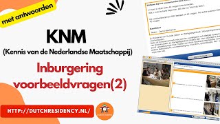 2024 KNM Inburgering met antwoorden kennis nederlandse maatschappij Voorbeeldvragen2 [upl. by Marvin]