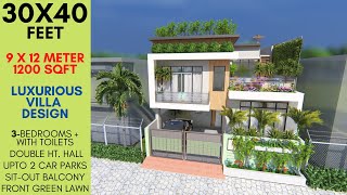 SplitLevel Marvel 30x40 House Design 🏡 Contemporary Living Redefined  ID218 [upl. by Latsyek]