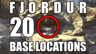 ARK Fjordur  20 Base locations Alpha spots underwater caves hidden locations and more [upl. by Werd419]