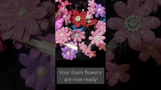 DIY Foam Sheet FlowersHairclipsquotQuick amp Easy Foam Sheet Flowers Tutorialquot [upl. by Aleak]