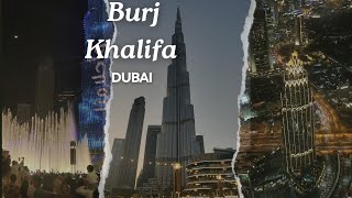 On Top Of 124th And 125th Floor Of Burj Khalifa  LED Screen Show Of Burj Khalifa  Musical Fountain [upl. by Eimile840]